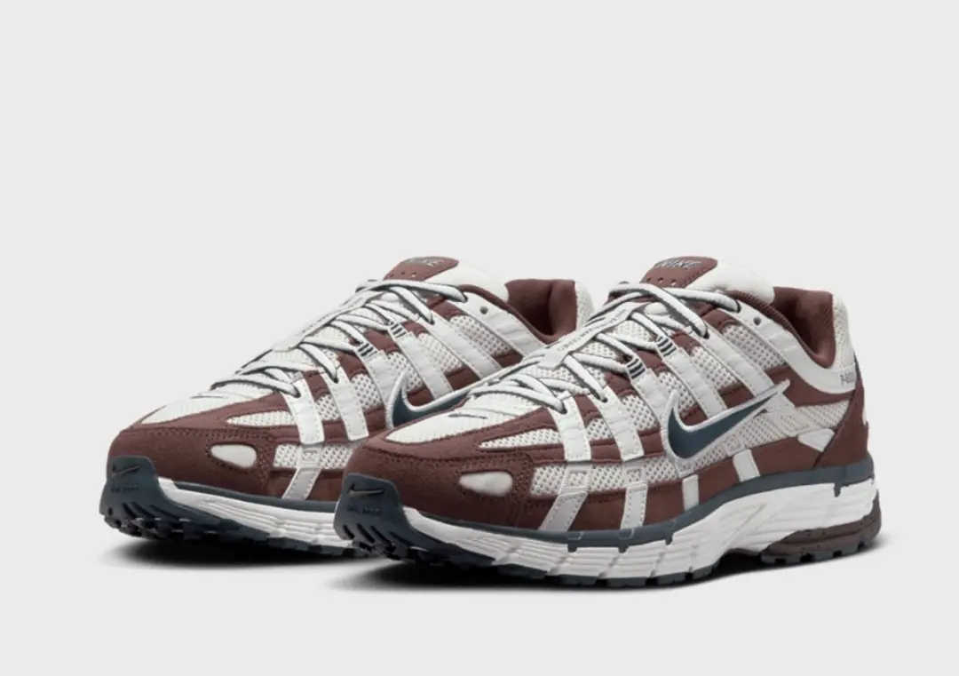 Nike P-6000 Dames Sneakers - 40 - Wit/Bruin/Navy - afbeelding 3 van 6