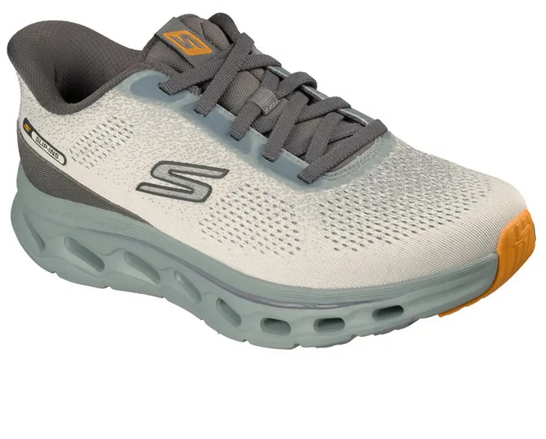 SKECHERS GO WALK GLIDE-STEP 2.0 MASER, comfortbale shoes, 217017-SAGE, Male, Gra