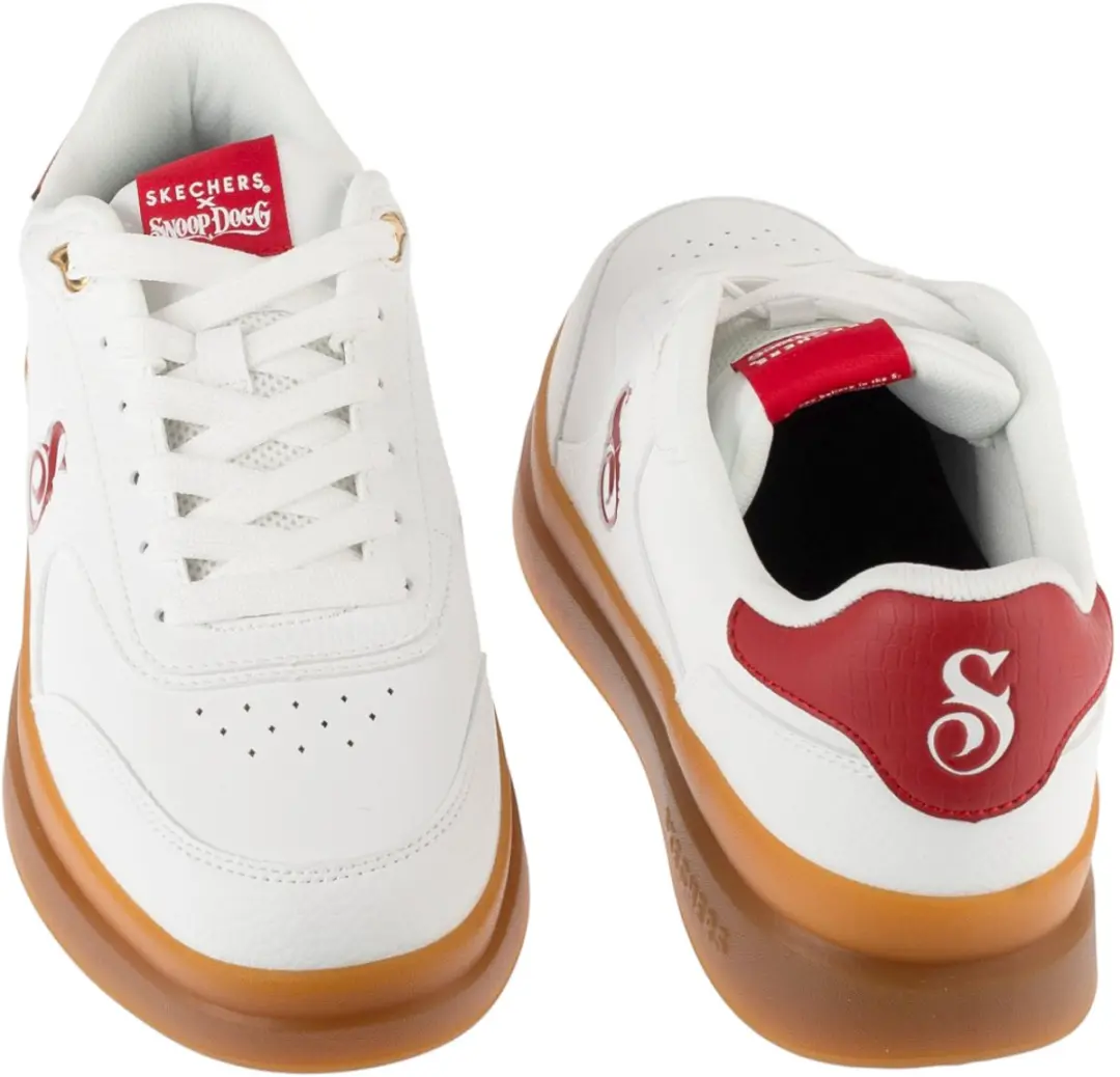 Skechers Duraleather Sneaker 251200-WRD - Wit - afbeelding 5 van 5