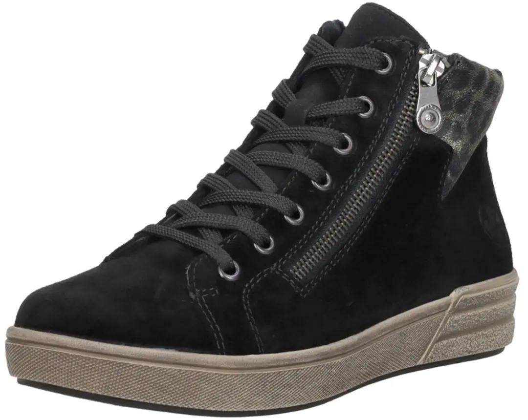 Rieker Dames Veterboot 178205 - Zwart Multi - Maat 40