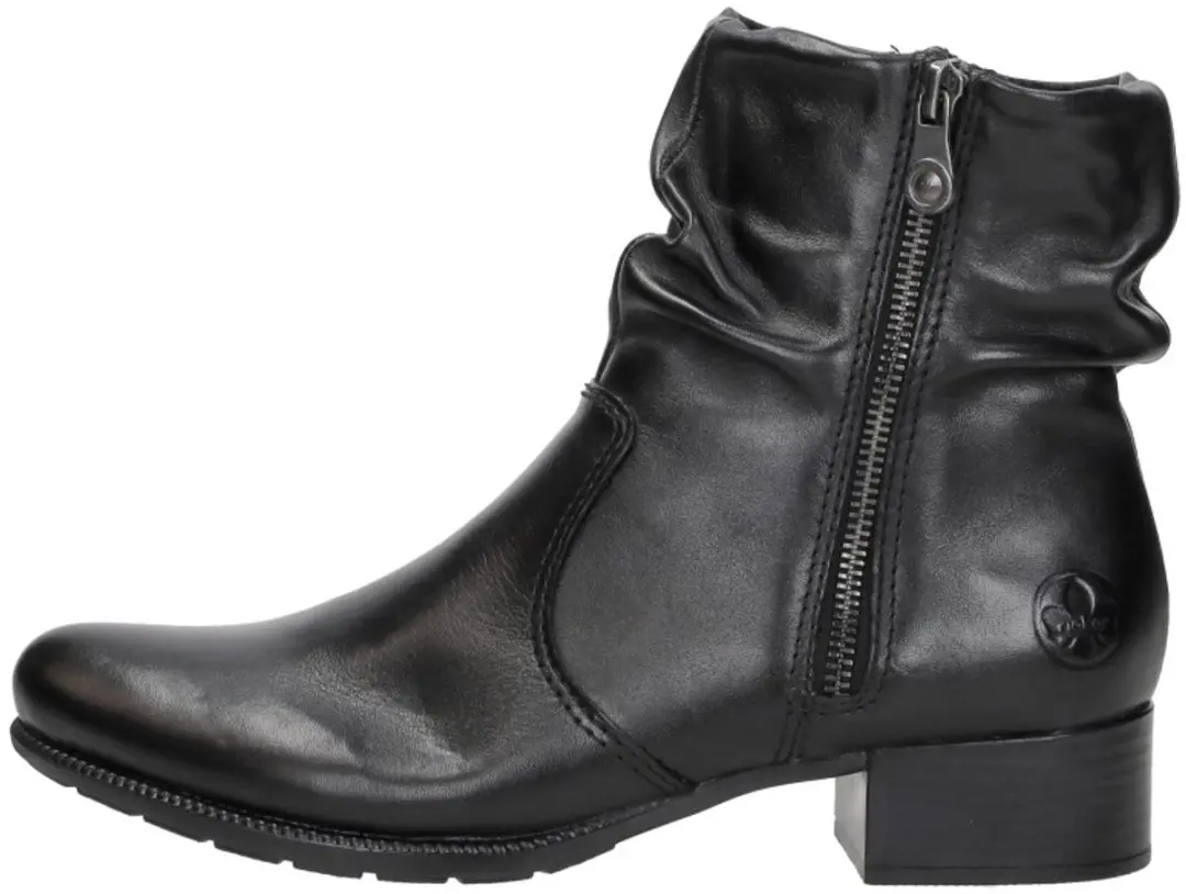 Rieker Dames Enkellaarsje 78656-00 - Zwart - Maat 40