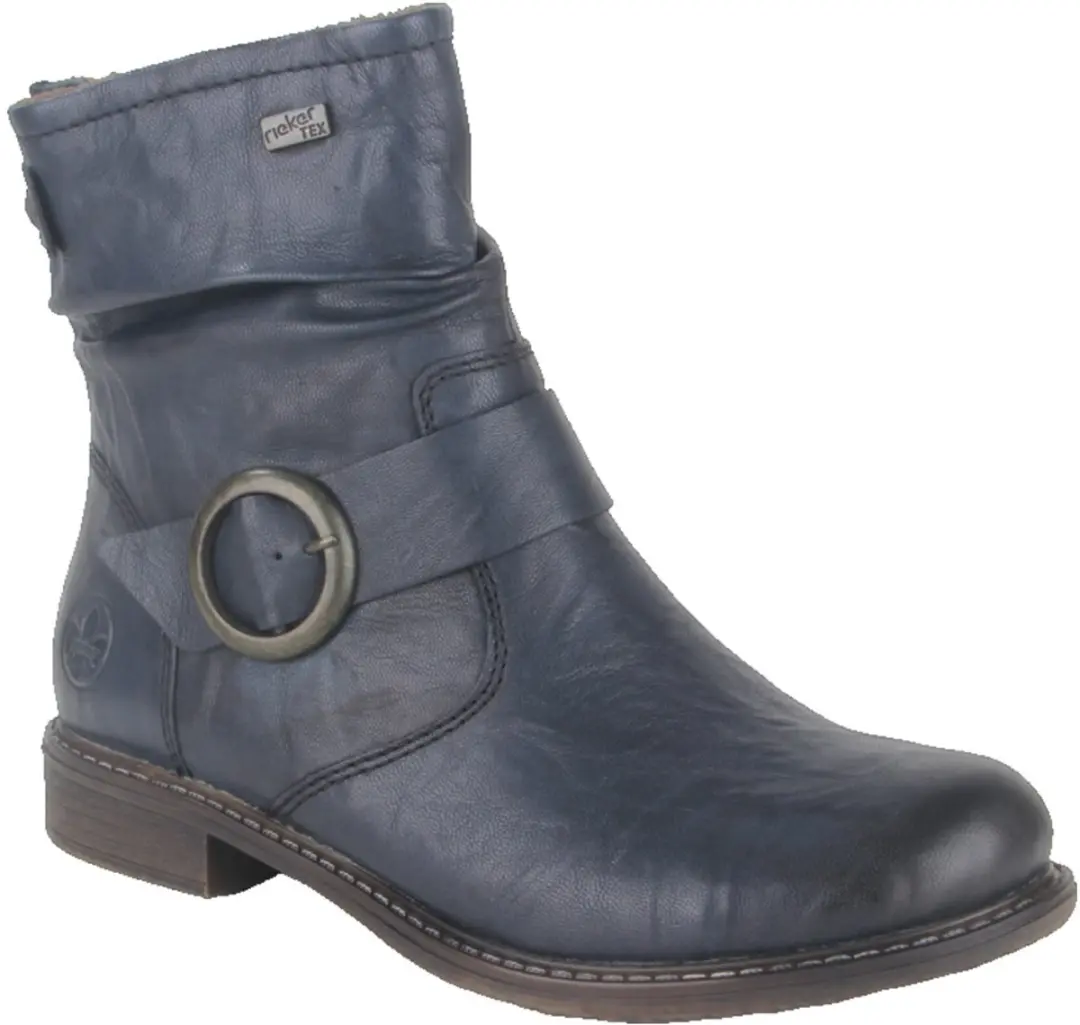 Rieker 74857-14 dames enkellaarzen gekleed maat 40 blauw