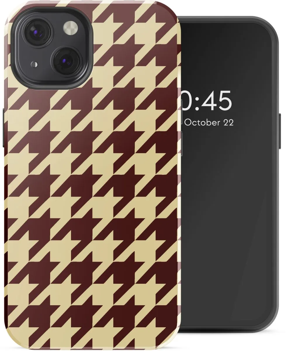 Selencia Hoesje iPhone 13 Pied-de-Poule