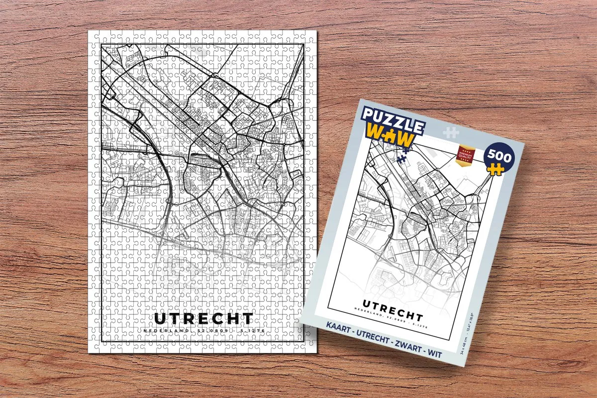PuzzleWow Utrecht Legpuzzel 500 Stuks - Multicolor