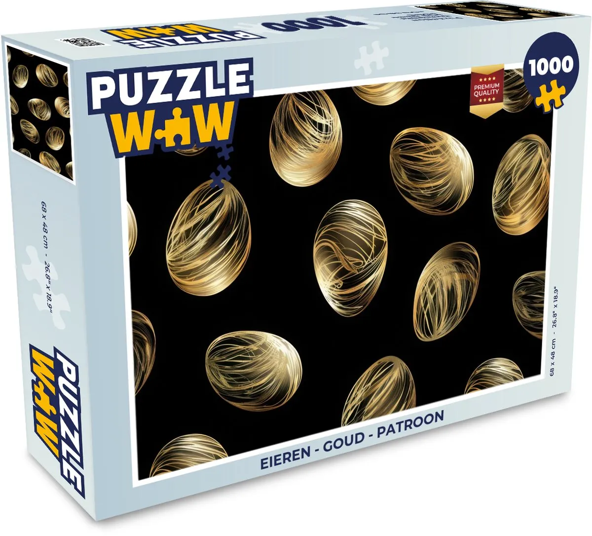 PuzzleWow Pasen Goud Legpuzzel 1000 Stuks