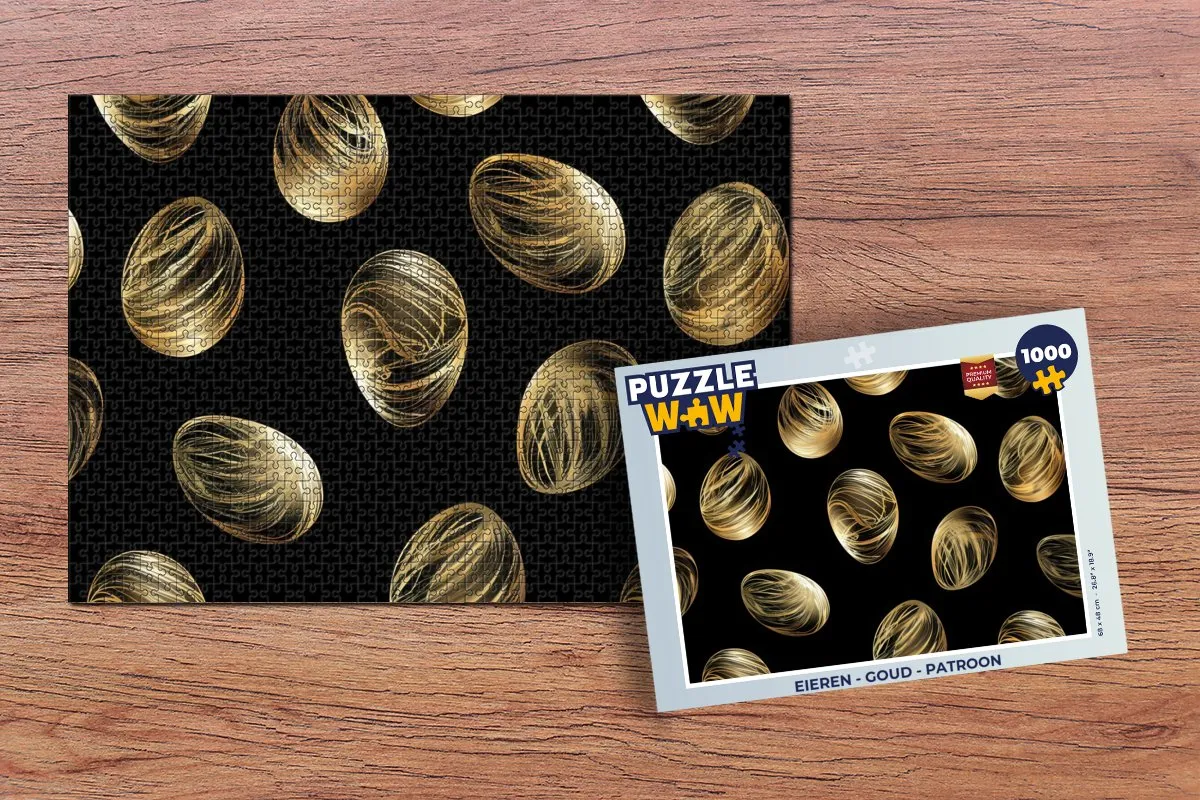 PuzzleWow Pasen Goud Legpuzzel 1000 Stuks