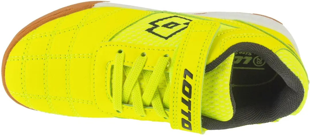 Lotto Whizzer K Lage Kindersneaker 2600120K - Geel/Zwart - afbeelding 6 van 6