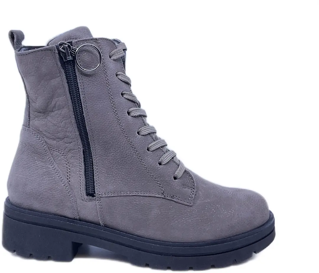 Waldlaufer 648803-189-052 dames veterboots sportief maat 37 (4) grijs