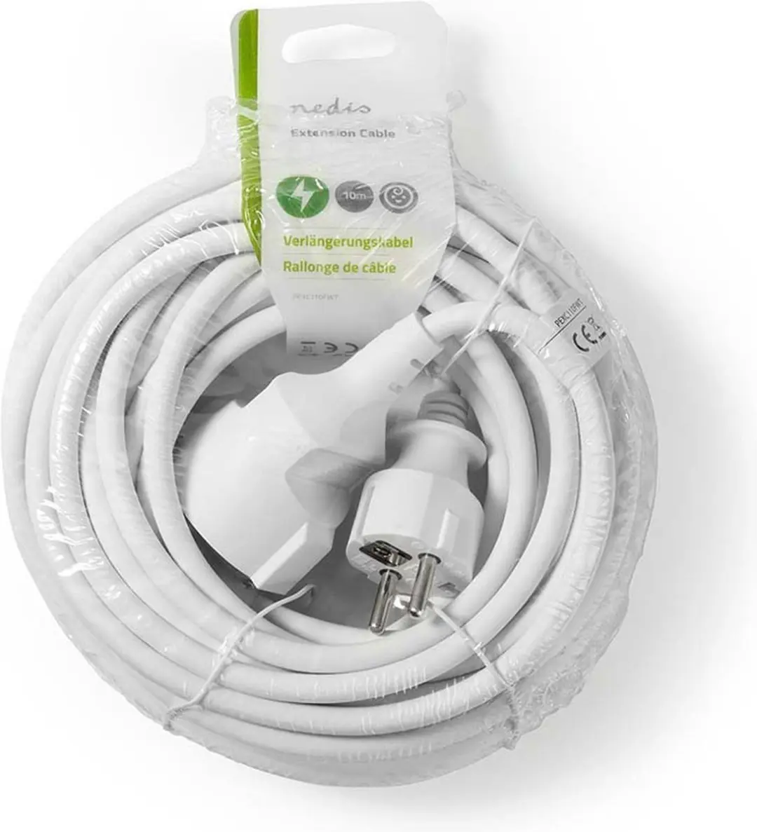 Nedis Stroomverlengkabel Type F 10m - Wit - afbeelding 3 van 6