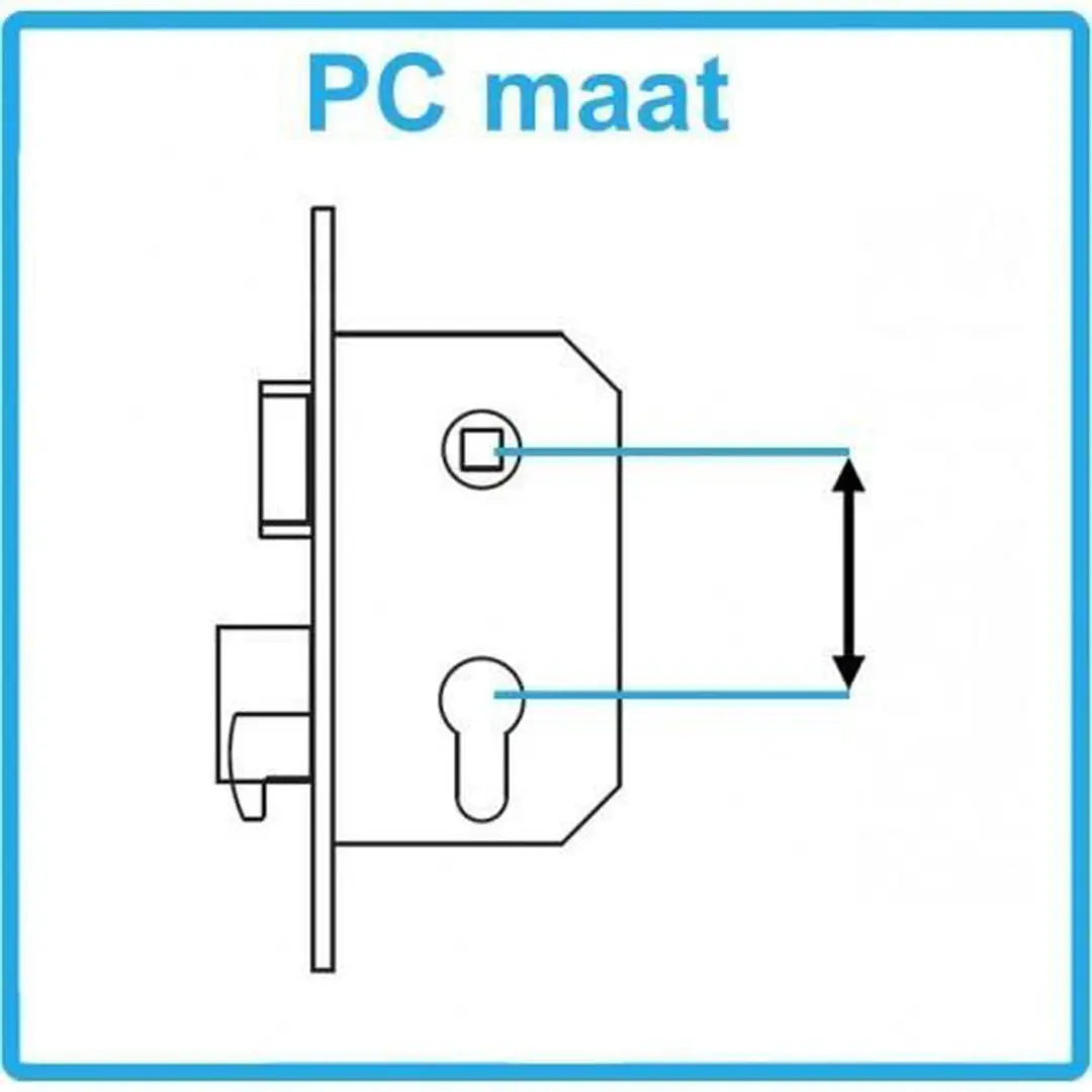 Nemef 669 Insteekslot - Hollands rechts - 72mm - Wit - afbeelding 5 van 6