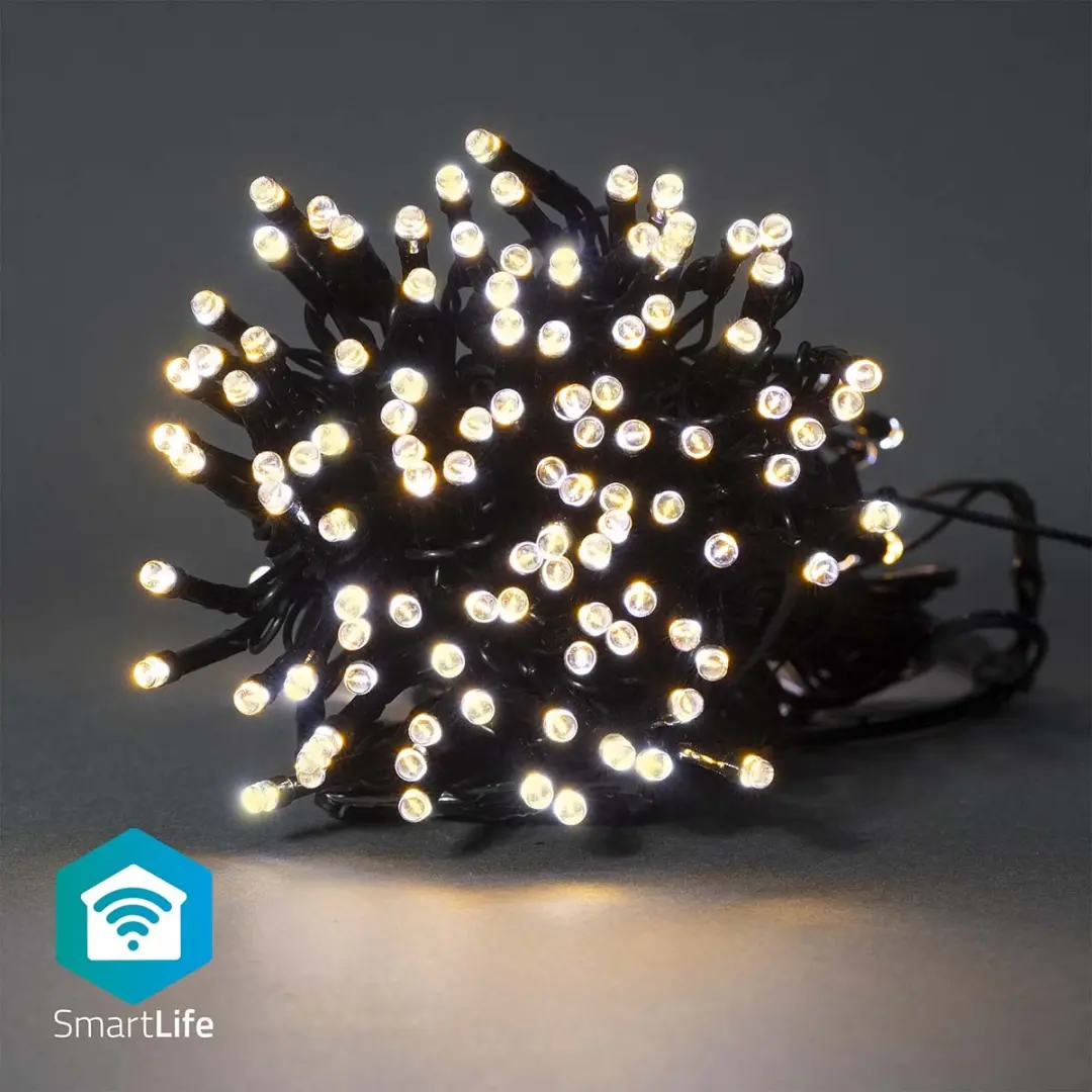 Nedis SmartLife Kerstverlichting Koord 200 LED Warm Wit 20m