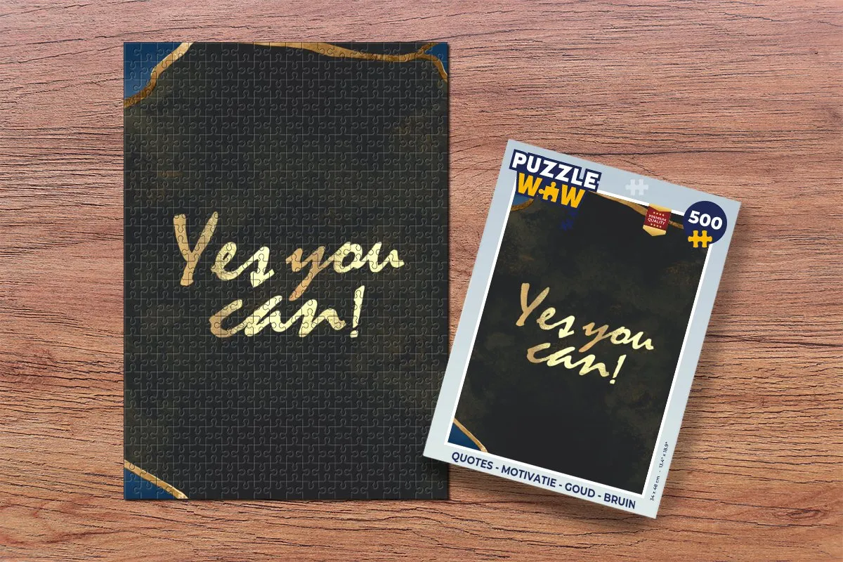 PuzzleWow Quotes Motivatie Legpuzzel 500 Stuks - Multicolor