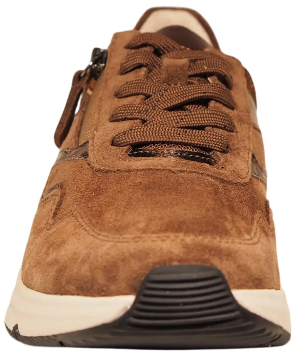 Gabor Rollingsoft Sneakers 102223 - Bruin Suede - Maat 41