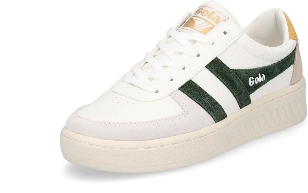 Gola damessneaker Grandslam Trident wit groen