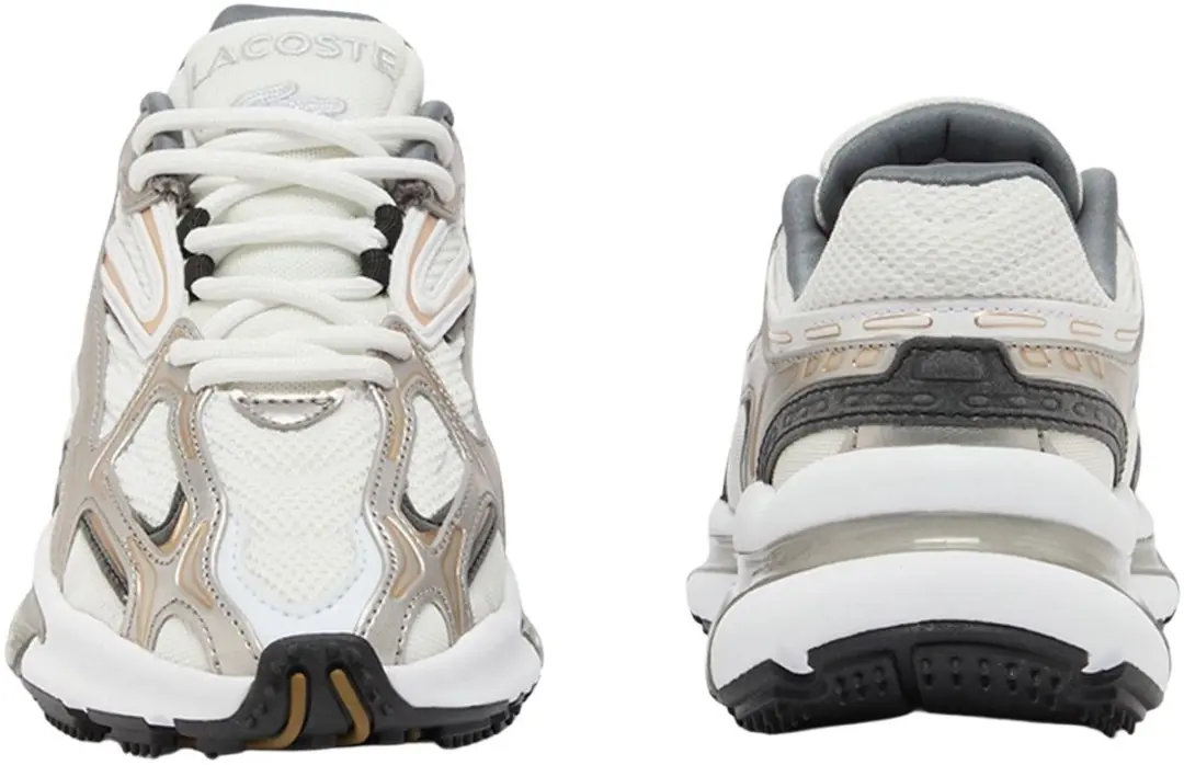 Lacoste L003 2K24 Heren Sneakers - Wit/Grijs/Zilver - afbeelding 2 van 6