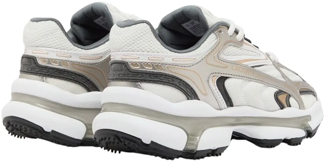 Lacoste L003 2K24 Heren Sneakers - Wit/Grijs/Zilver - afbeelding 6 van 6
