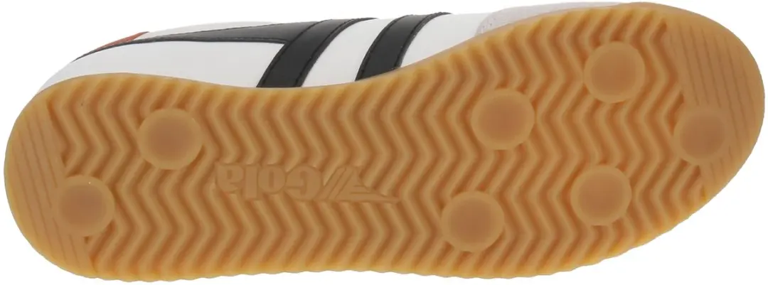 Gola Torpedo Leather Heren Sneaker - Wit/Zwart/Orange - afbeelding 5 van 6