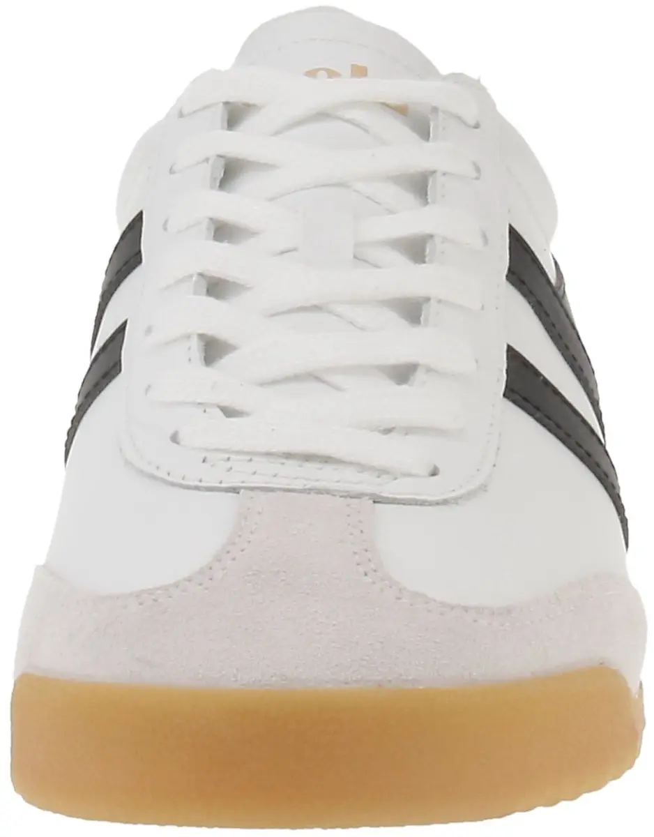 Gola Torpedo Leather Heren Sneaker - Wit/Zwart/Orange - afbeelding 3 van 6