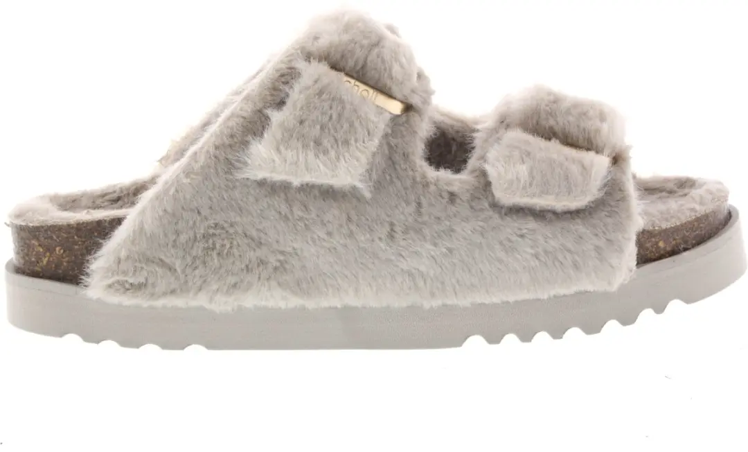 Dames Slippers Scholl Scholl Belle Synthetic Fur Taupe
