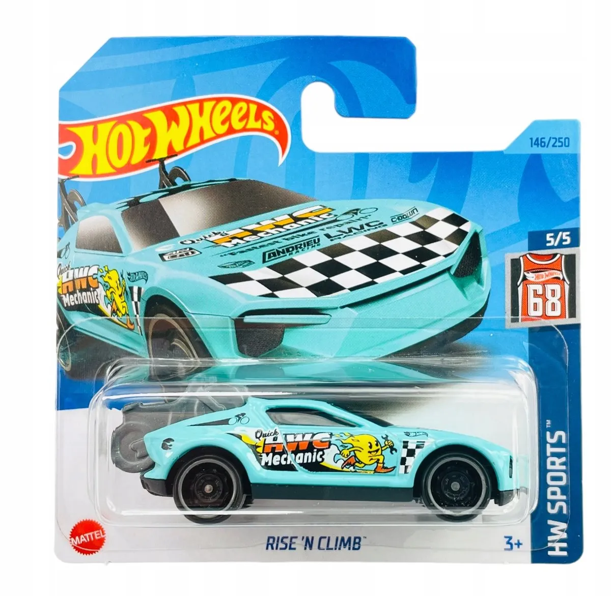 Hot Wheels Rise 'n Climb HKL03 Blauwe Speelgoedauto 1:64