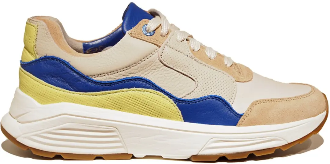 Xsensible taupe leren heren sneakers