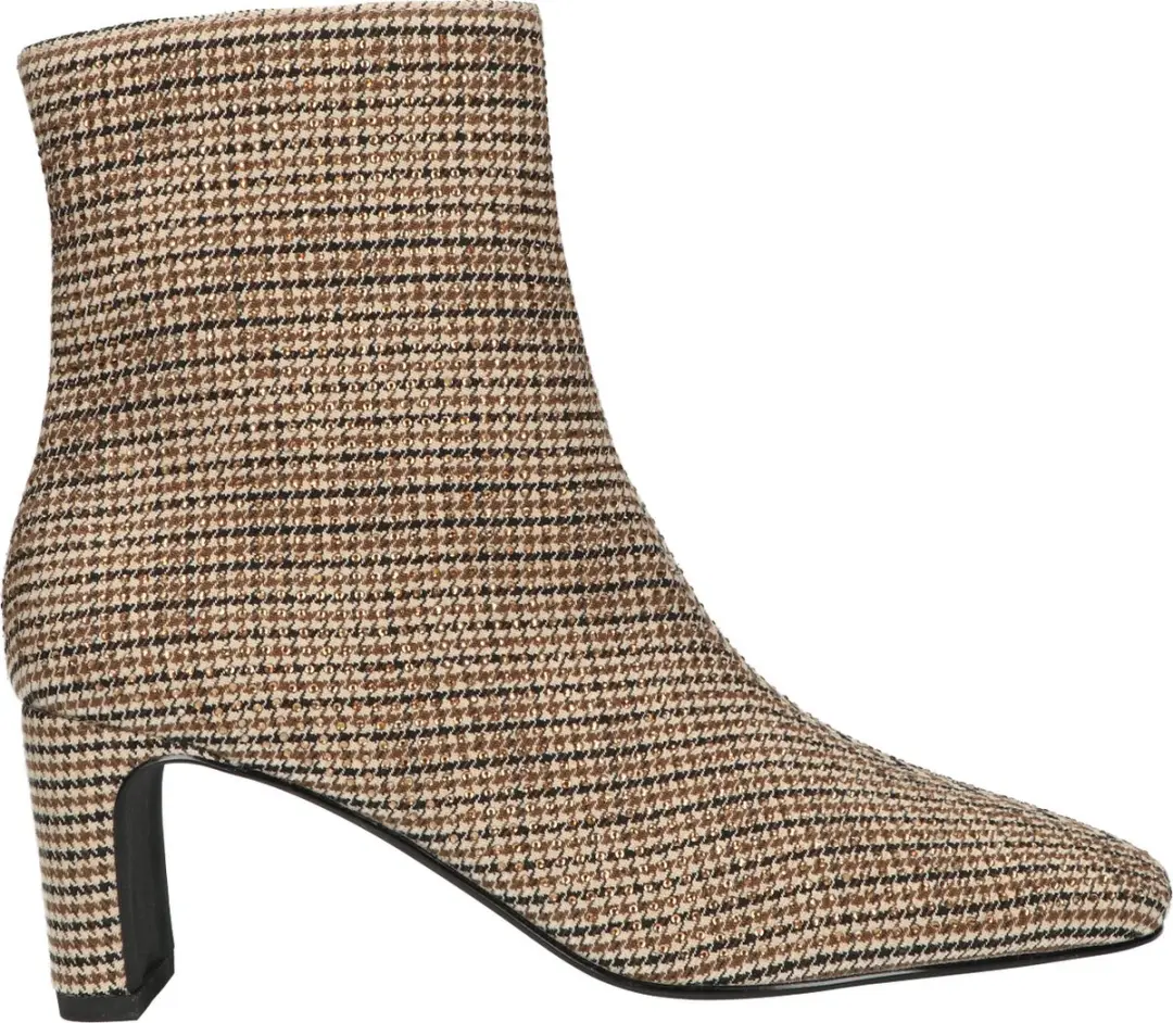La Strada Enkellaars Beige Textiel