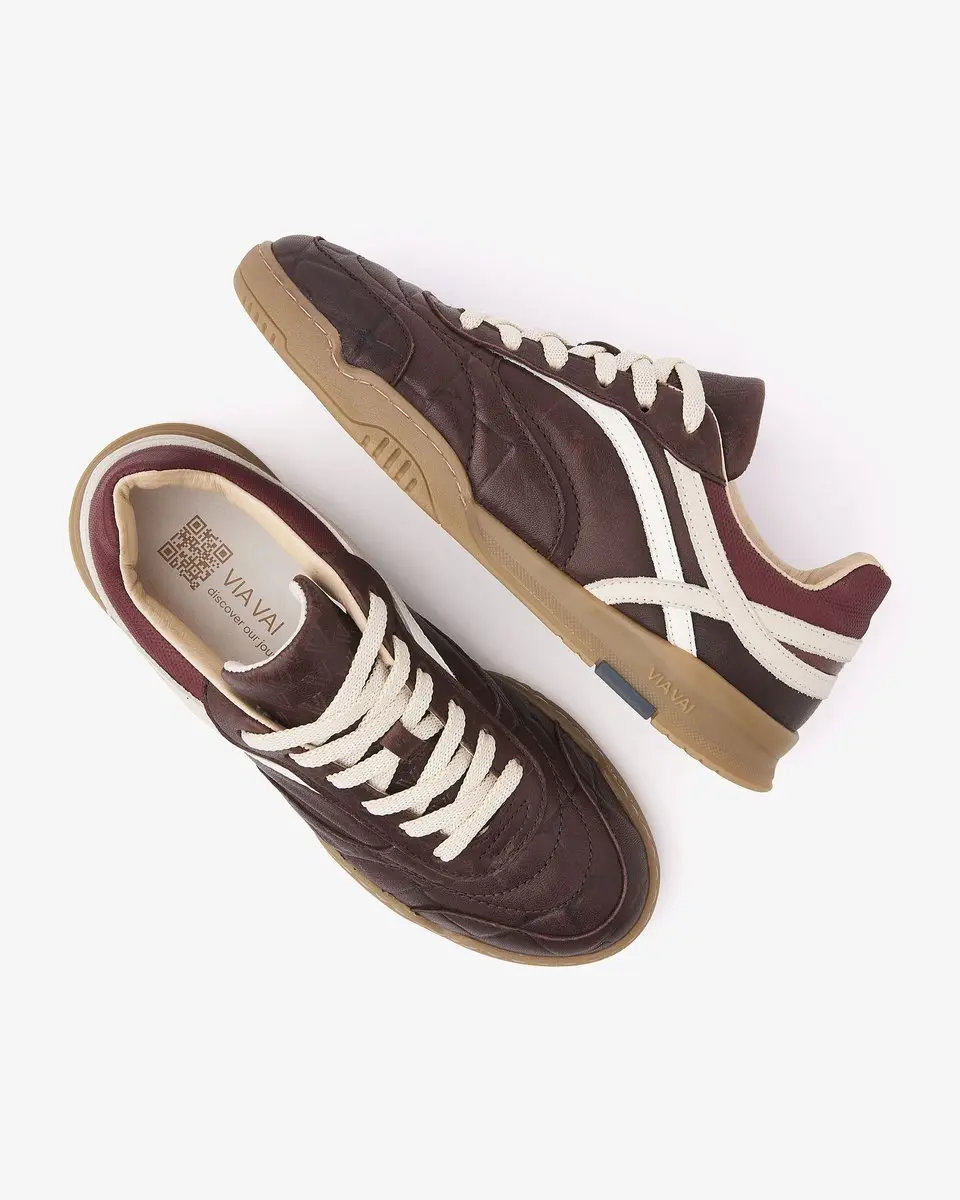 VIA VAI Kris Sky Sneakers Dames - Bruin - 39