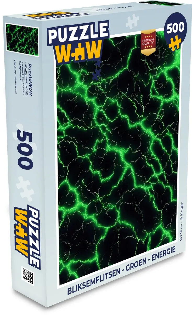 PuzzleWow Bliksemflitsen Legpuzzel 500 Stuks