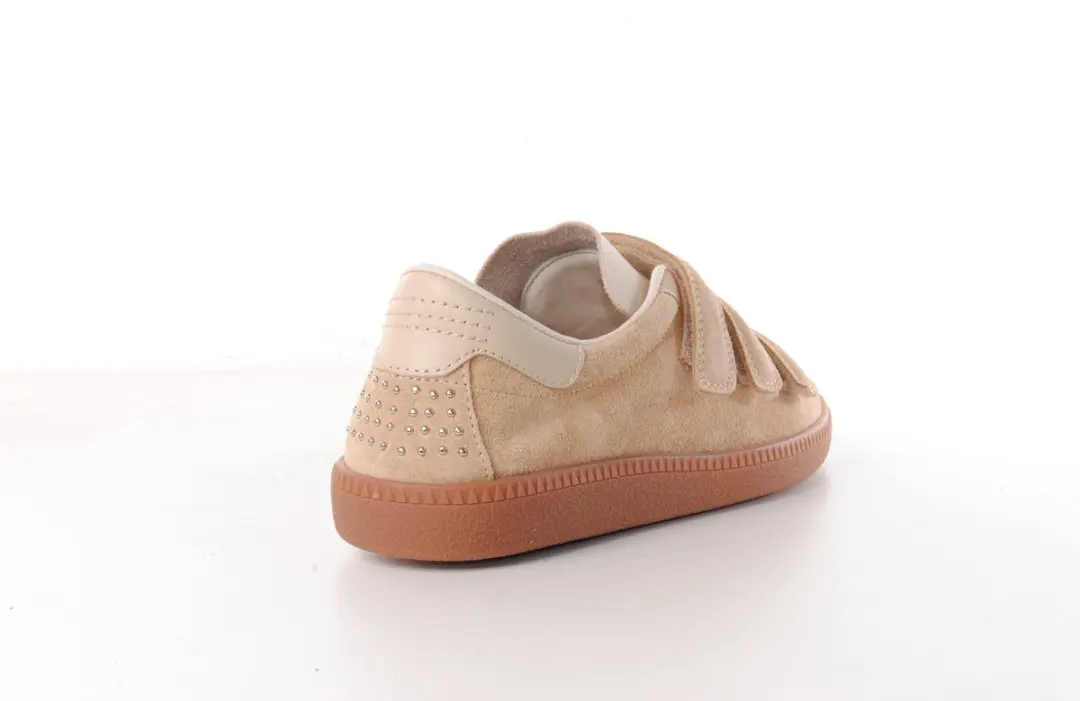 Bronx Bobbie Dames Sneaker - Beige Suède