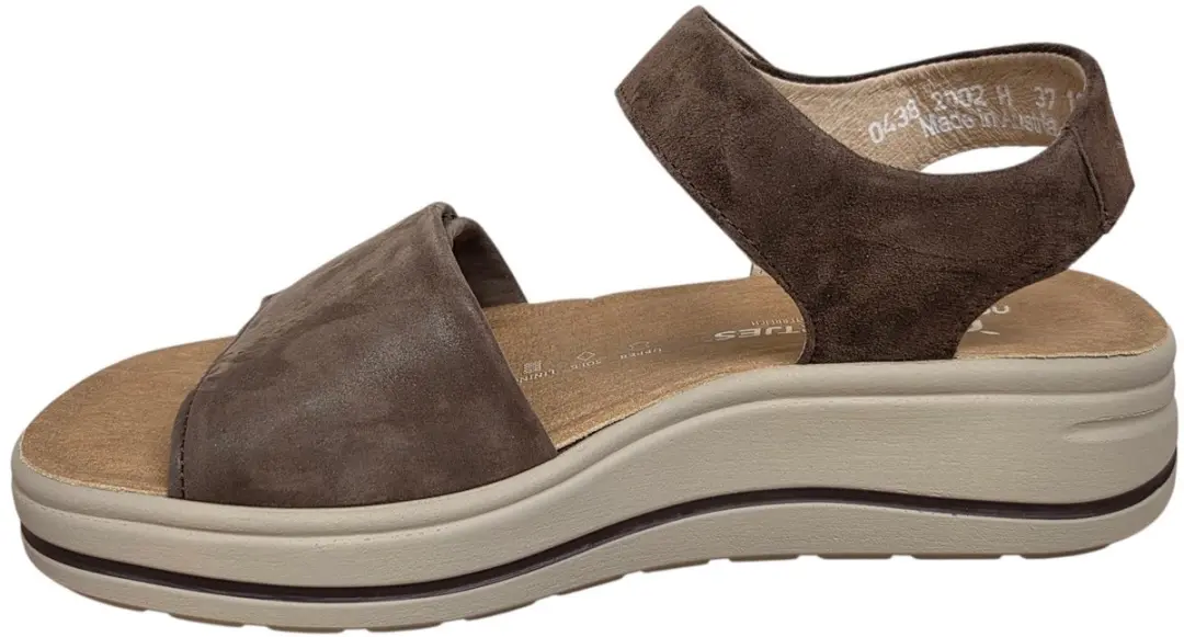 Hartjes 132.2002 Sandalen - Dames Breedtemaat 42 - Donkerbruin