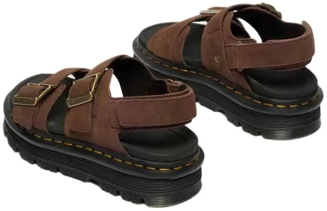 Dr. Martens Zebzag Plateau Sandalen - 38 - Sepia Bruin - afbeelding 5 van 6