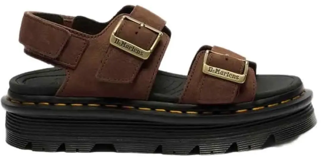 Dr. Martens Zebzag Plateau Sandalen - 38 - Sepia Bruin - afbeelding 2 van 6