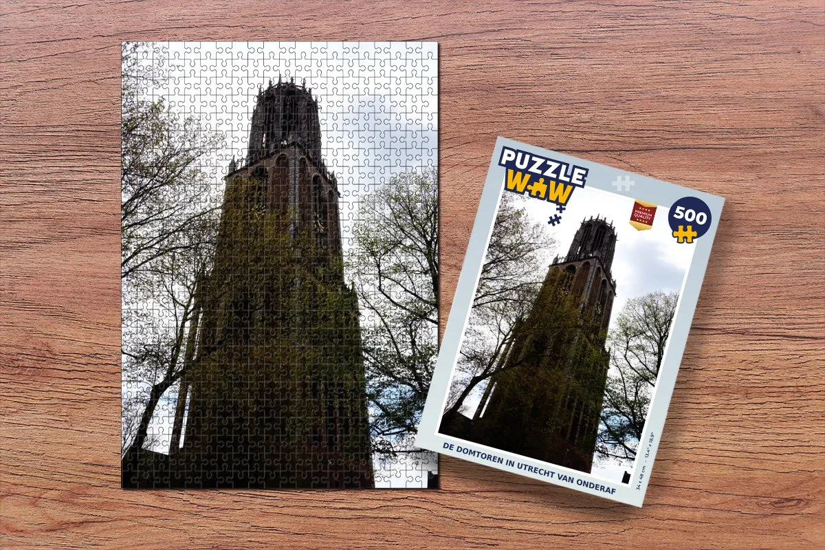 PuzzleWow Boom Domtoren Utrecht Legpuzzel 500 Stuks - Multicolor