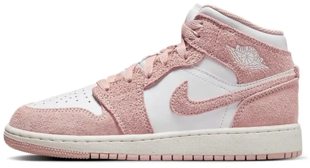 "Nike Nike Air Jordan 1 Mid SE GS ""Pink Suede""
