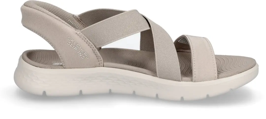 Skechers Go Walk Flex Glimmer Sandalen - Dames 39 - Grijs/Wit
