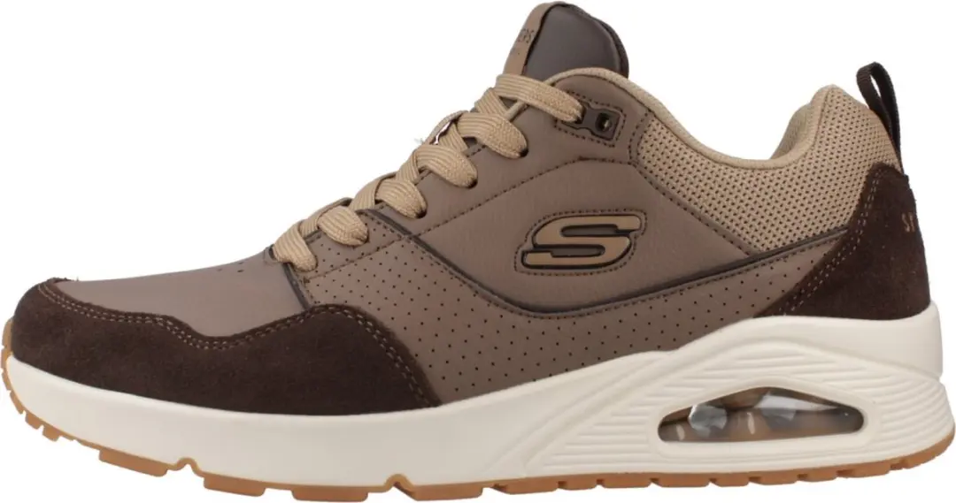 Skechers Uno-Retro One Sneakers - Bruin Suede - afbeelding 2 van 6