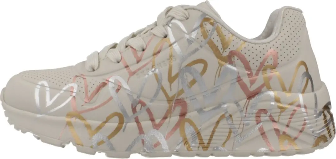 Skechers Uno Lite Metallic Love Meisjes Sneakers - 31 - afbeelding 2 van 6