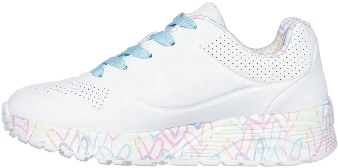Skechers UNO LITE Meisjes Sneakers 29 - Wit - afbeelding 5 van 6