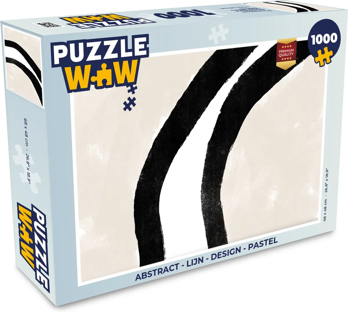 PuzzleWow Abstract Legpuzzel 1000 Stuks - Multicolor
