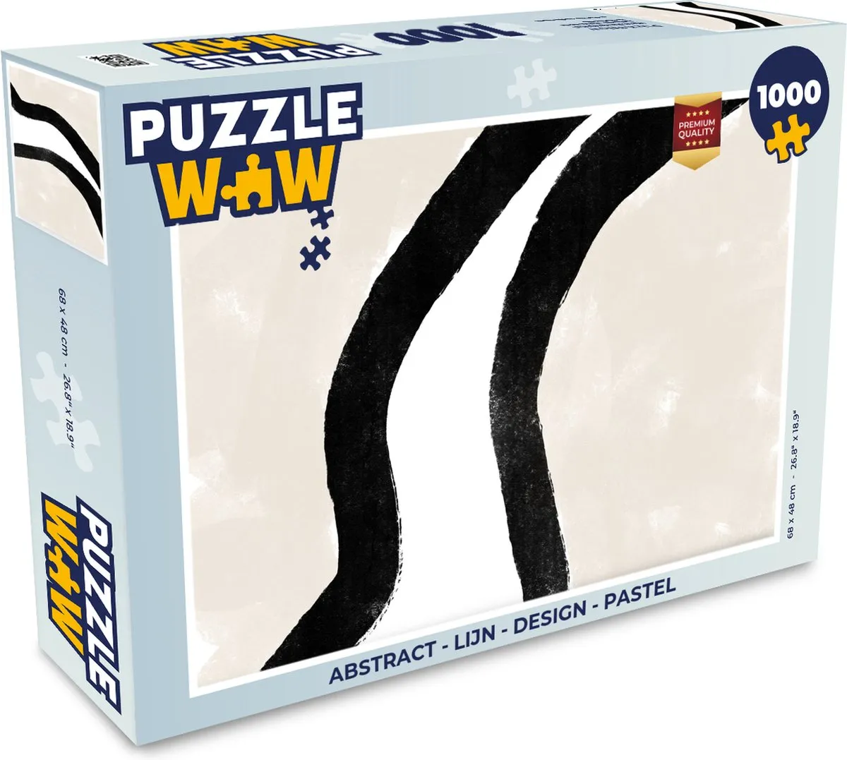 PuzzleWow Abstract Legpuzzel 1000 Stuks - Multicolor