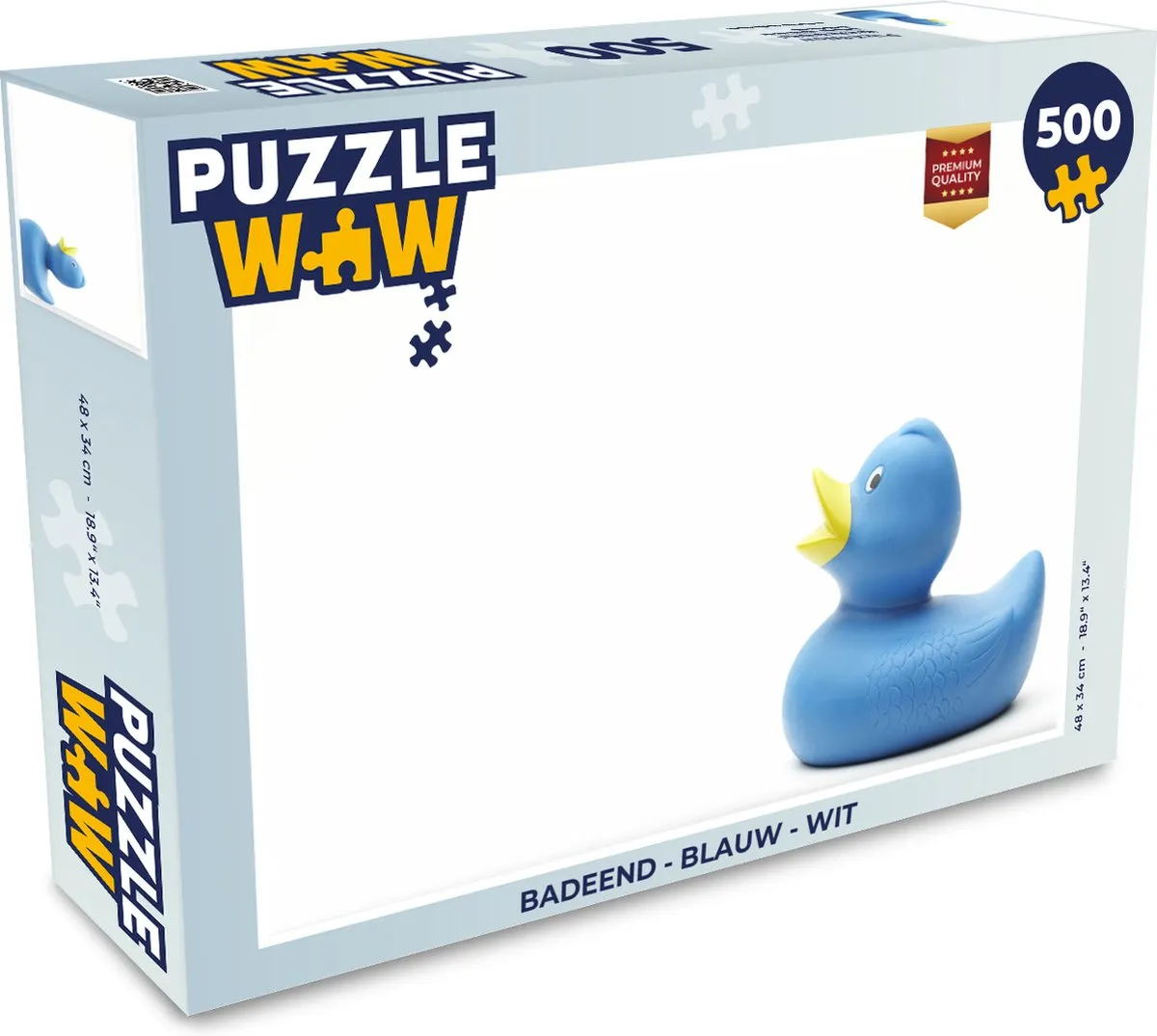 PuzzleWow Badeend Legpuzzel 500 Stuks - Multicolor