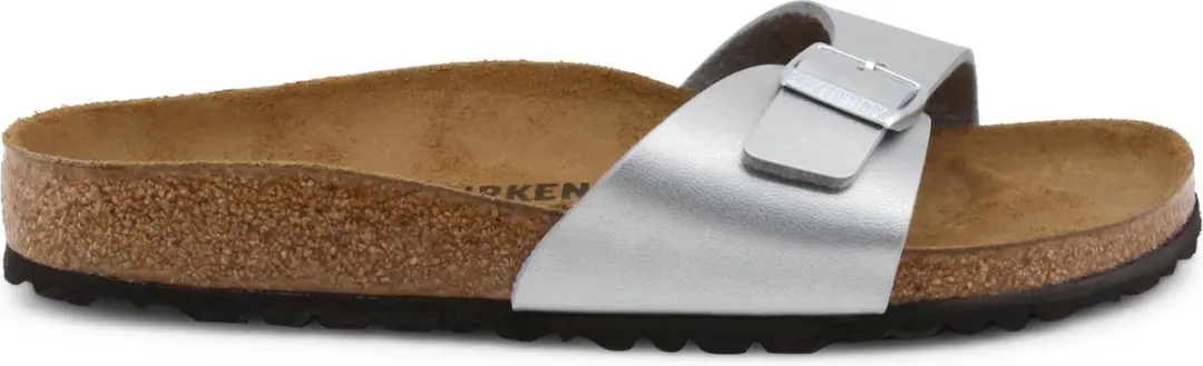 Birkenstock Madrid BF Silber Narrow Dames Slippers