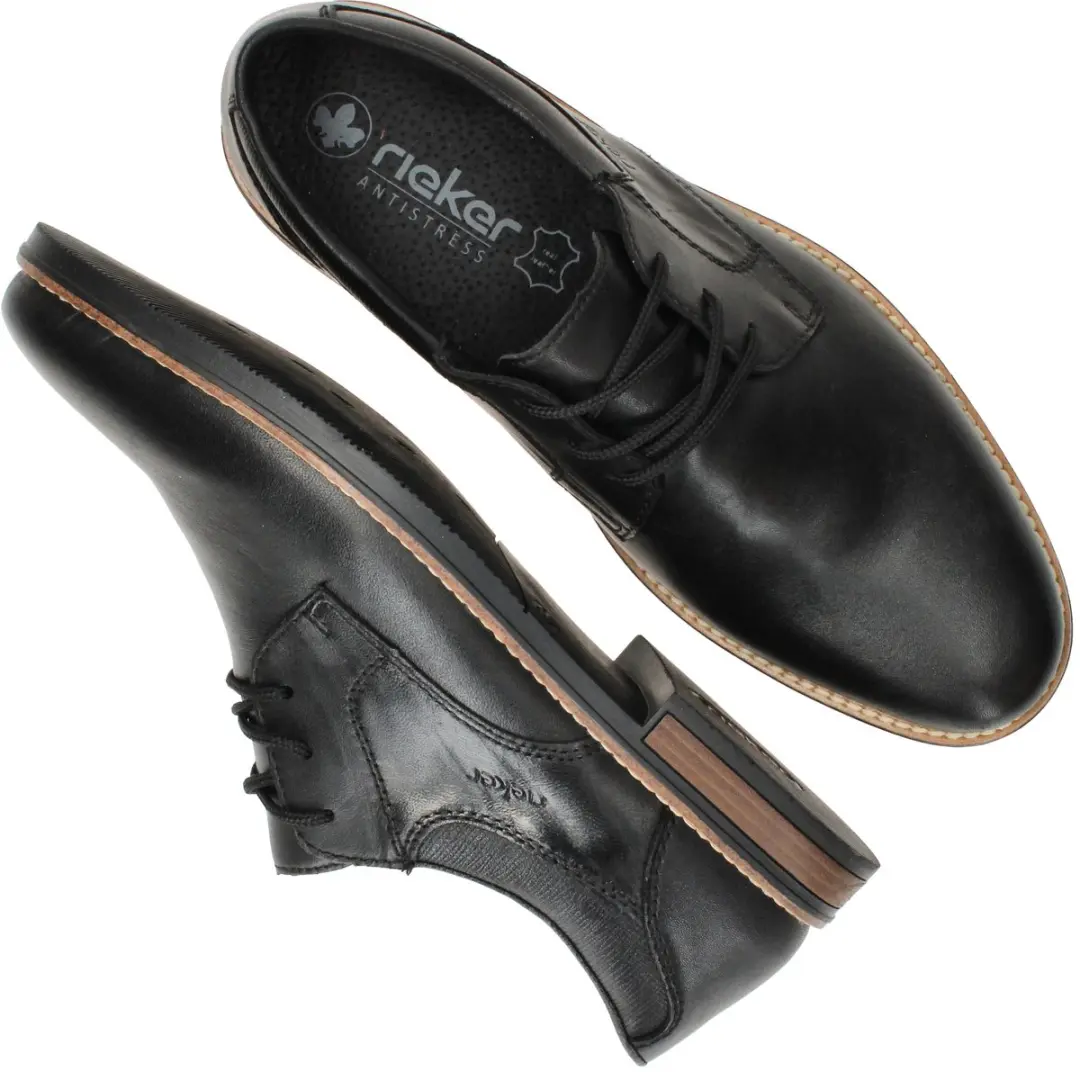 Rieker Heren Veterschoenen 44 - Zwart