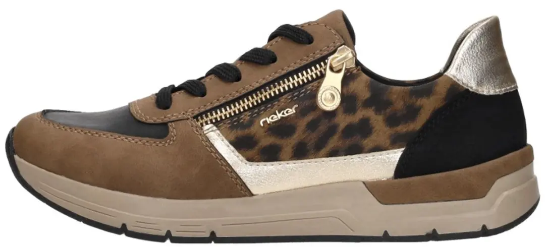 Rieker Dames Sneakers - Bruin - Maat 41