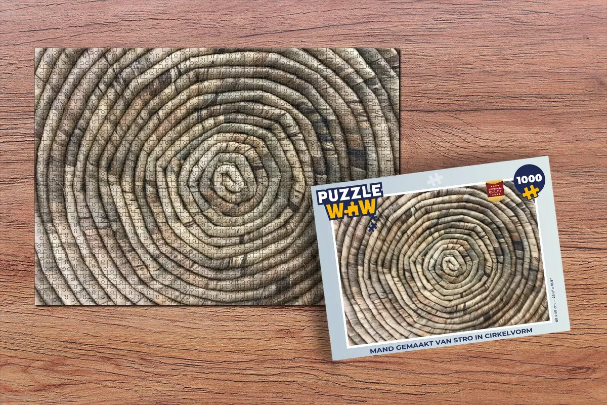 PuzzleWow Cirkel - Mand Legpuzzel 1000 Stuks - Multicolor