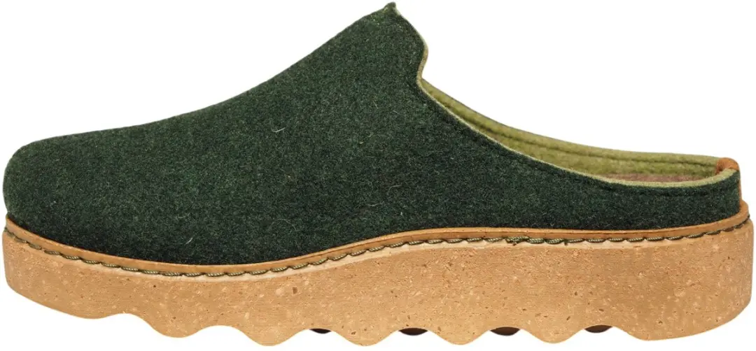 Rohde 6120 Dames Pantoffels - Donkergroen - Maat 36