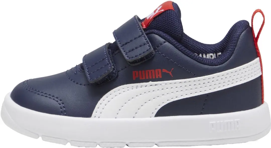 PUMA Mid Courtflex V3 V Inf Kinderschoenen 20 - Navy/White/Red - afbeelding 5 van 6