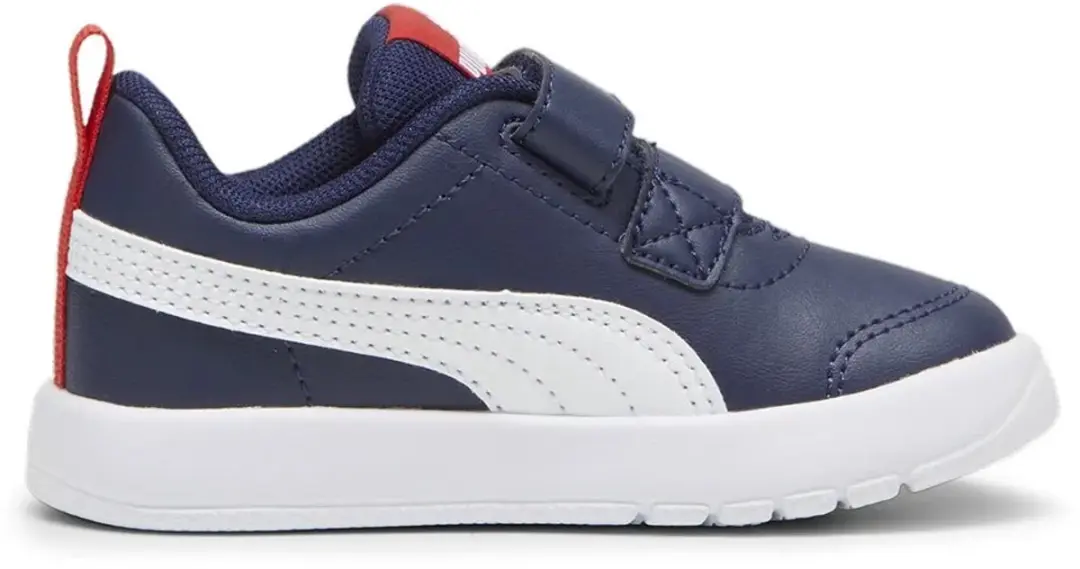 PUMA Mid Courtflex V3 V Inf Kinderschoenen 20 - Navy/White/Red - afbeelding 4 van 6