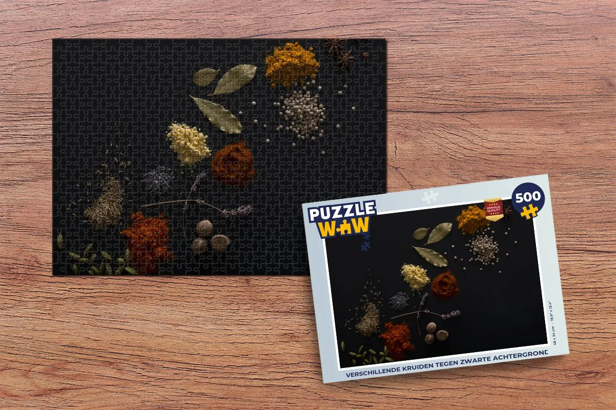 PuzzleWow Kruiden Puzzel 500 Stuks - Multicolor