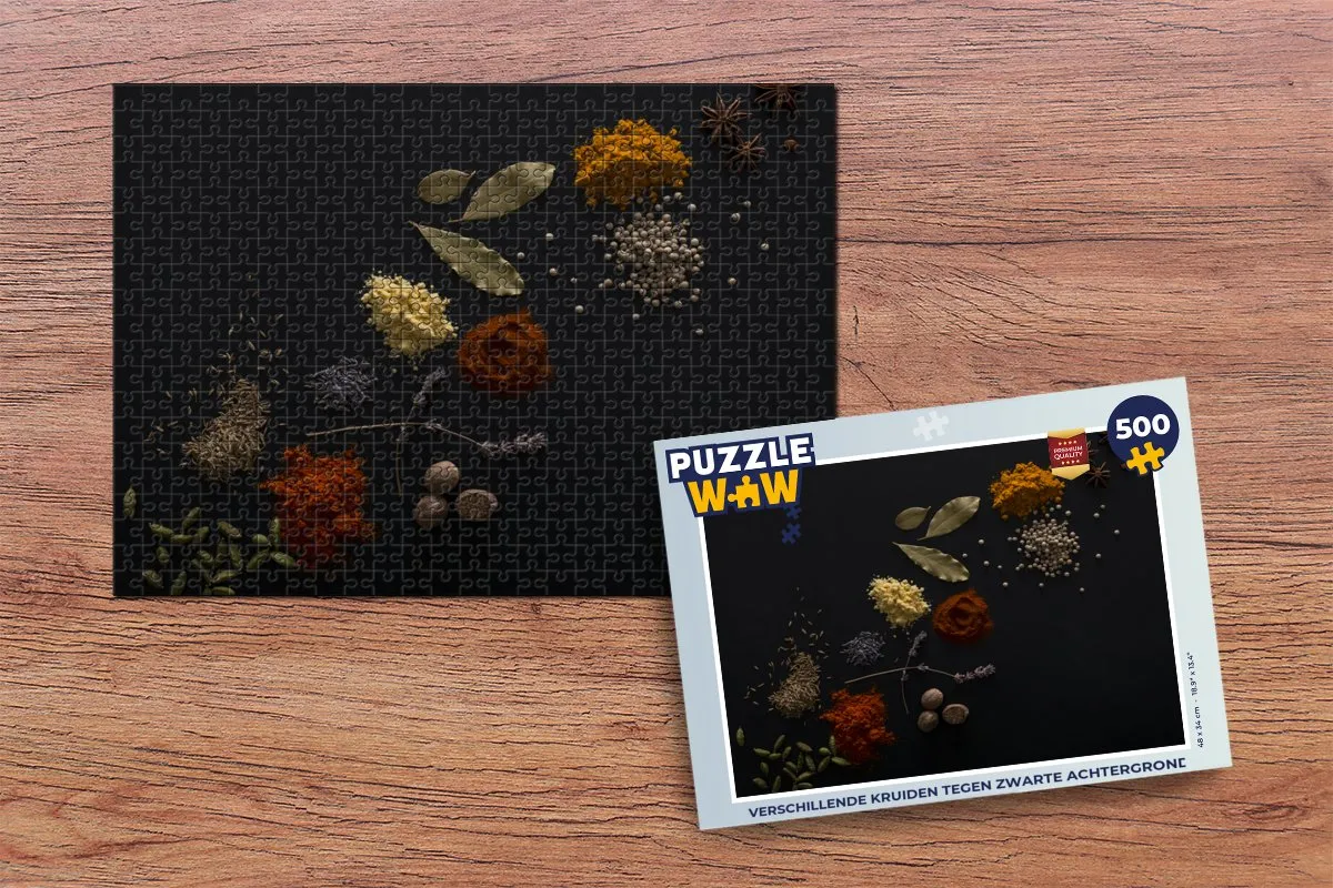 PuzzleWow Kruiden Puzzel 500 Stuks - Multicolor